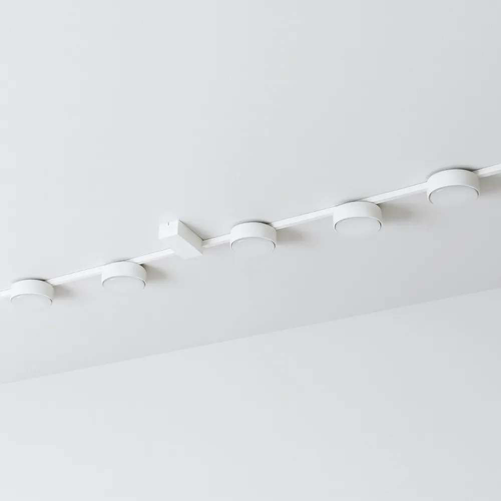 Plafoniere Moderne-Selezionato da Mazzolaluce Plafoniera bianca design gx53 led