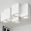 Plafoniere Moderne-Selezionato da Mazzolaluce Plafoniera bianca design moderna cubi in gesso fp