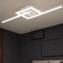 Plafoniere Moderne-Selezionato da Mazzolaluce Plafoniera bianca design moderna led 17w 4000k orientabile