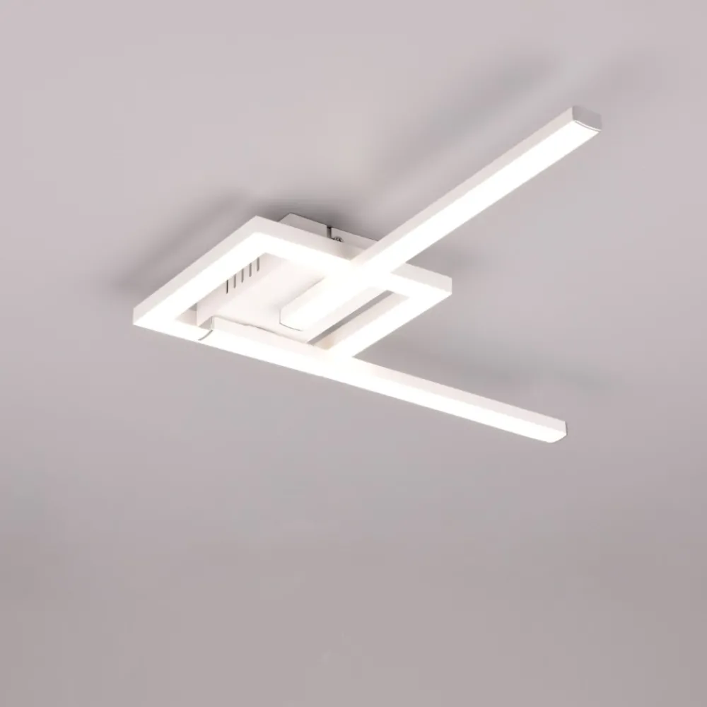 Plafoniere Moderne-Selezionato da Mazzolaluce Plafoniera bianca design moderna led 17w 4000k orientabile