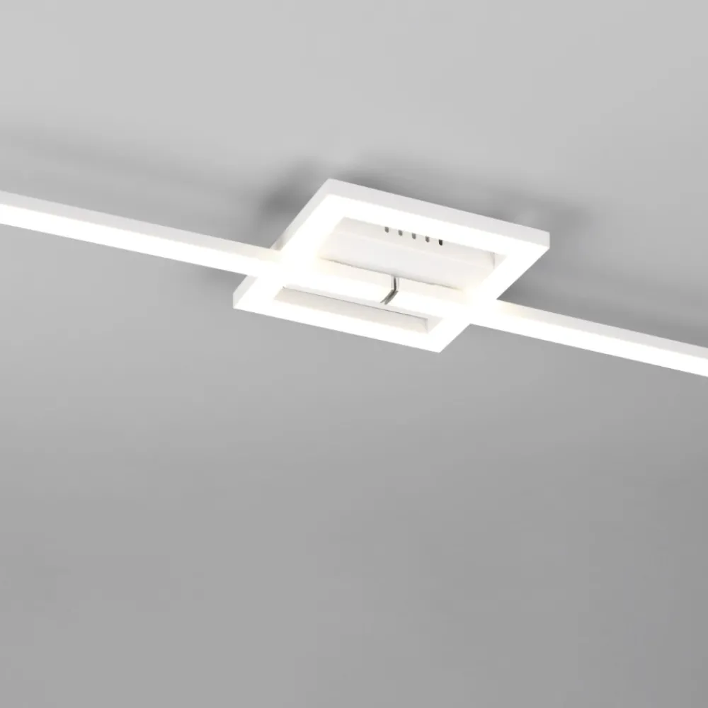 Plafoniere Moderne-Selezionato da Mazzolaluce Plafoniera bianca design moderna led 17w 4000k orientabile