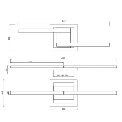 Plafoniere Moderne-Selezionato da Mazzolaluce Plafoniera bianca design moderna led 17w 4000k orientabile