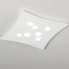 Plafoniere Moderne-Gea Luce Plafoniera bianca design moderna isotta