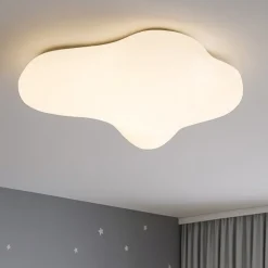 Plafoniere Moderne-Selezionato da Mazzolaluce Plafoniera bianca design nuvola per cameretta moderna