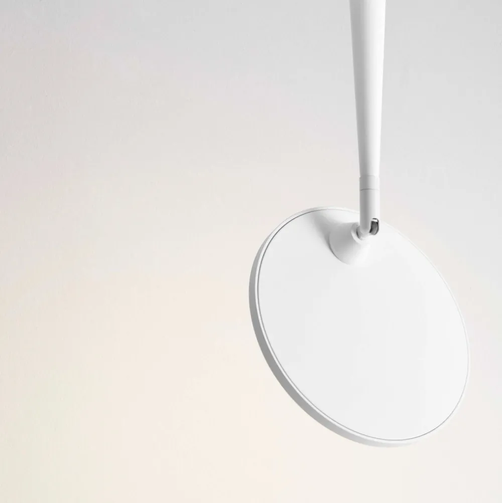 Plafoniere Moderne-Selezionato da Mazzolaluce Plafoniera bianca disco luce orientabile design moderna