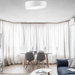 Plafoniere Moderne-Selezionato da Mazzolaluce Plafoniera bianca disegn moderna 50cm led per camera da letto
