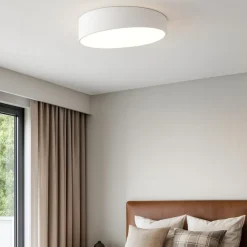 Plafoniere Moderne-Selezionato da Mazzolaluce Plafoniera bianca disegn moderna 50cm led per camera da letto