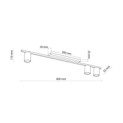 Plafoniere Moderne-Selezionato da Mazzolaluce Plafoniera bianca 3 faretti per cucina moderna