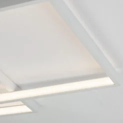 Plafoniere Moderne-Selezionato da Mazzolaluce Plafoniera bianca led dimmerabile 30w 3000k per soggiorno