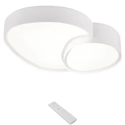 Plafoniere Moderne-Selezionato da Mazzolaluce Plafoniera bianca led 2700k a 6500k 21w design moderna con telecomando