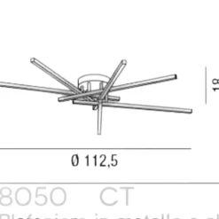 Plafoniere Moderne-Perenz Illuminazione Plafoniera bianca led syncro led 70w cct