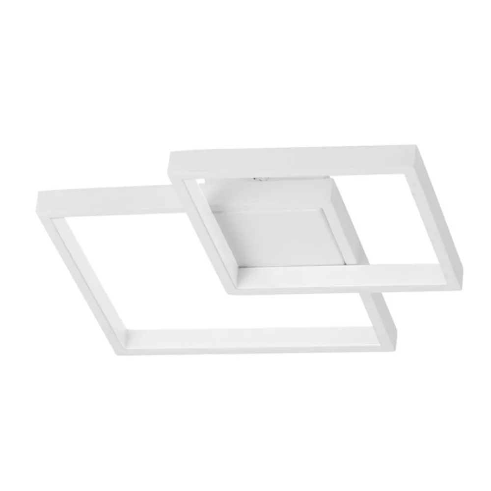 Plafoniere Moderne-Selezionato da Mazzolaluce Plafoniera bianca led 19w 3000k