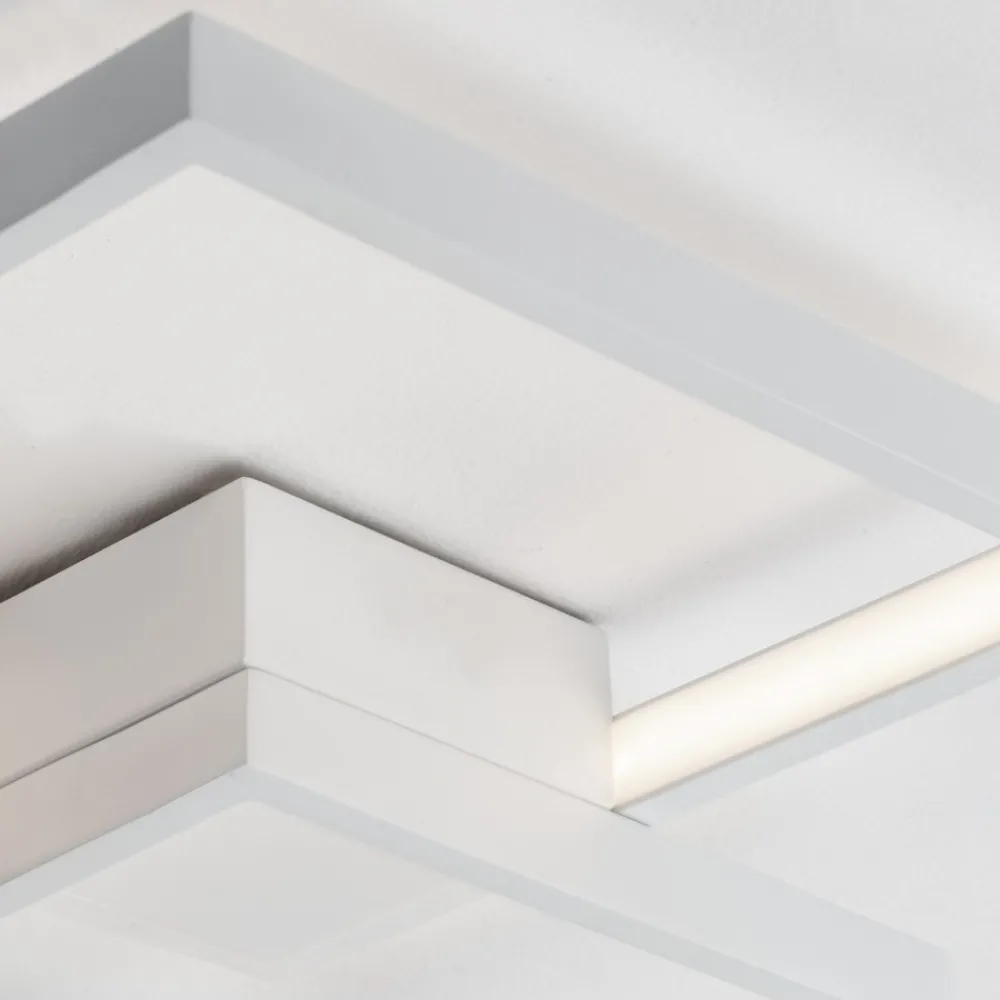 Plafoniere Moderne-Selezionato da Mazzolaluce Plafoniera bianca led 19w 3000k