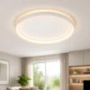 Plafoniere Moderne-Selezionato da Mazzolaluce Plafoniera bianca led 48w 2700k 4000k dimmerabile rotonda moderna