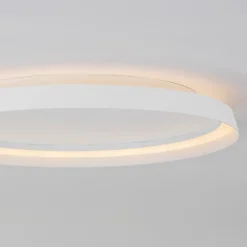 Plafoniere Moderne-Selezionato da Mazzolaluce Plafoniera bianca led 48w 2700k 4000k dimmerabile rotonda moderna