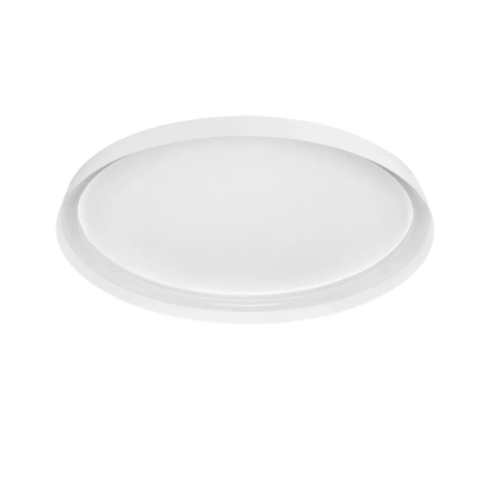 Plafoniere Moderne-Selezionato da Mazzolaluce Plafoniera bianca led 48w 2700k 4000k dimmerabile rotonda moderna