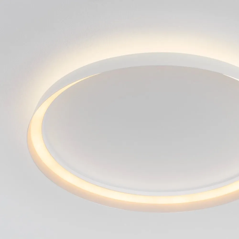 Plafoniere Moderne-Selezionato da Mazzolaluce Plafoniera bianca led 48w 2700k 4000k dimmerabile rotonda moderna