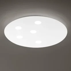 Plafoniere Moderne-Selezionato da Mazzolaluce Plafoniera bianca led 45w 3000k moderna random perenz illuminazione