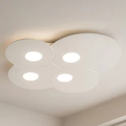 Plafoniere Moderne-Top Light Plafoniera bianca 4 luci per cucina moderna