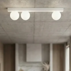 Plafoniere Moderne-Perenz Illuminazione Plafoniera bianca moderna con sfere snooky