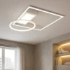 Plafoniere Moderne-Selezionato da Mazzolaluce Plafoniera bianca moderna led 33w telecomando dimmerabile
