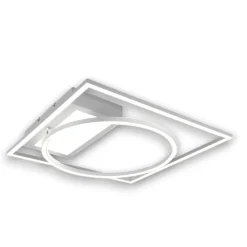 Plafoniere Moderne-Selezionato da Mazzolaluce Plafoniera bianca moderna led 33w telecomando dimmerabile