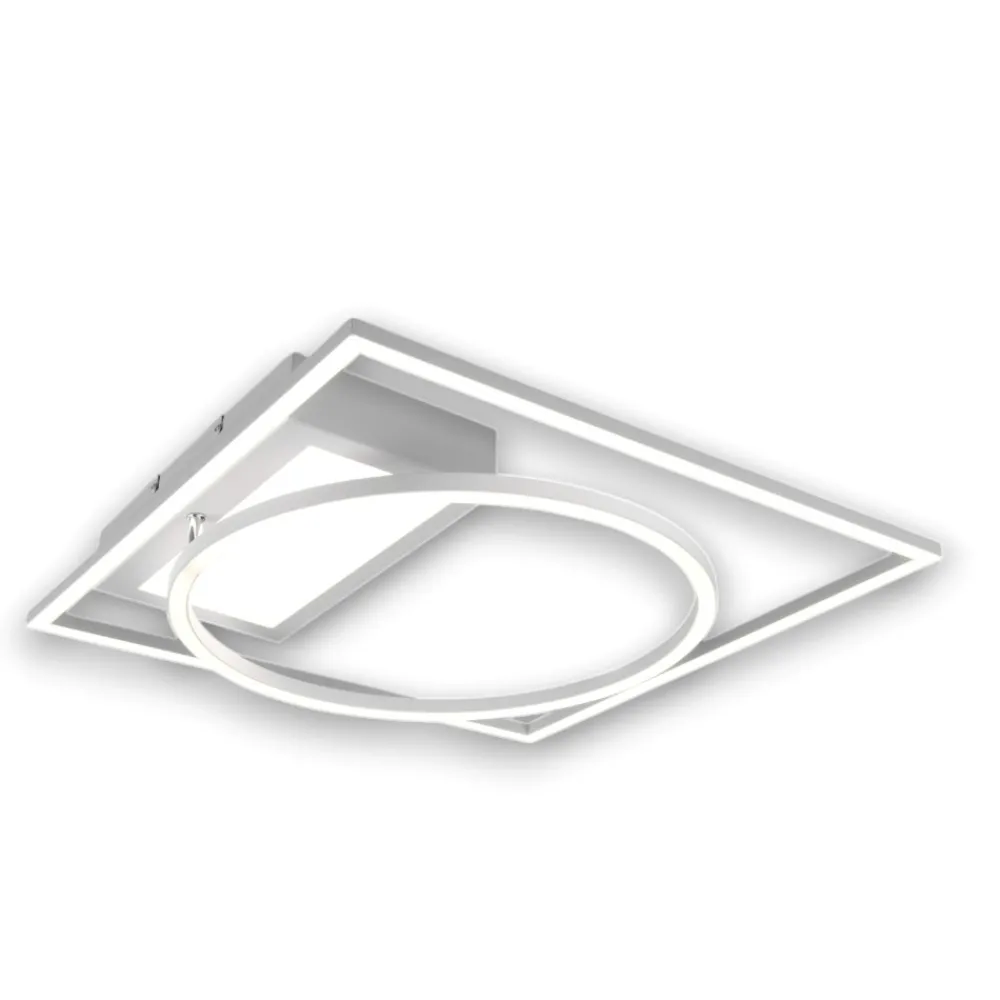 Plafoniere Moderne-Selezionato da Mazzolaluce Plafoniera bianca moderna led 33w telecomando dimmerabile
