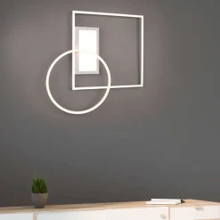 Plafoniere Moderne-Selezionato da Mazzolaluce Plafoniera bianca moderna led 33w telecomando dimmerabile