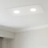 Plafoniere Moderne-Affralux Plafoniera bianca moderna rettangolare flet