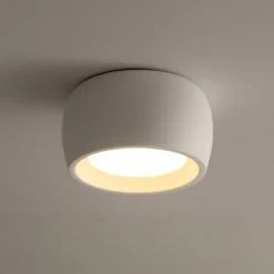 Plafoniere Moderne-Sforzin Illuminazione Plafoniera bianca per cucina in gesso sforzin mysia