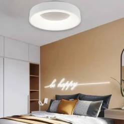 Plafoniere Moderne-Selezionato da Mazzolaluce Plafoniera bianca per cucina rotonda led 4000k