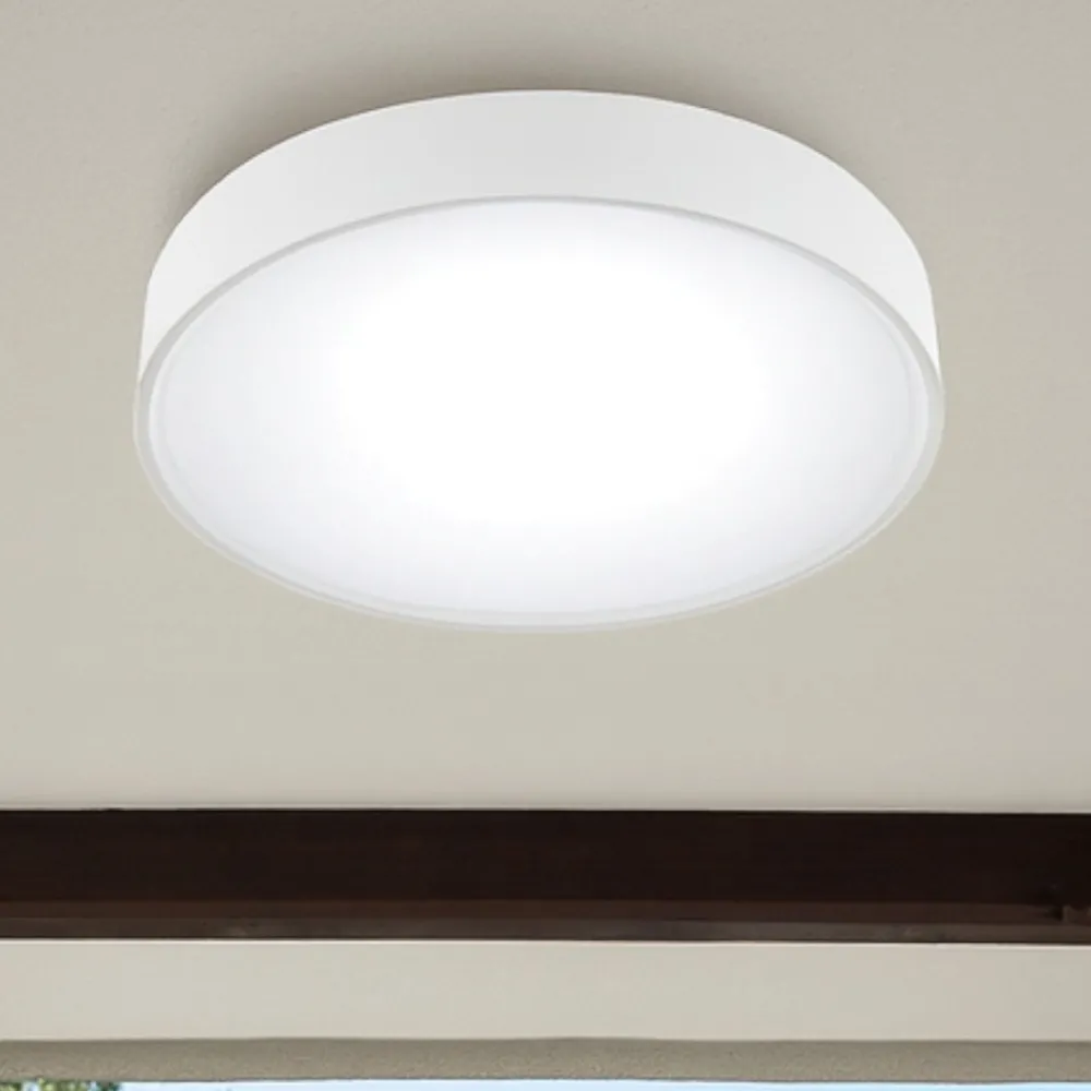 Plafoniere Da Esterno-Selezionato da Mazzolaluce Plafoniera bianca per esterno ip65 rotonda 10w 3000k 16cm fp