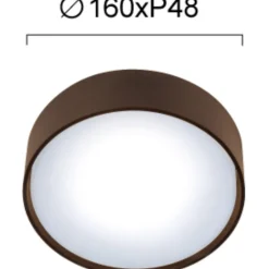 Plafoniere Da Esterno-Selezionato da Mazzolaluce Plafoniera bianca per esterno ip65 rotonda 10w 3000k 16cm fp