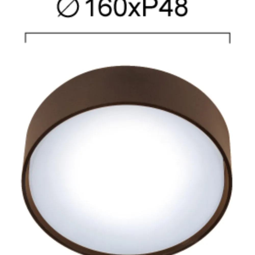 Plafoniere Da Esterno-Selezionato da Mazzolaluce Plafoniera bianca per esterno ip65 rotonda 10w 3000k 16cm fp