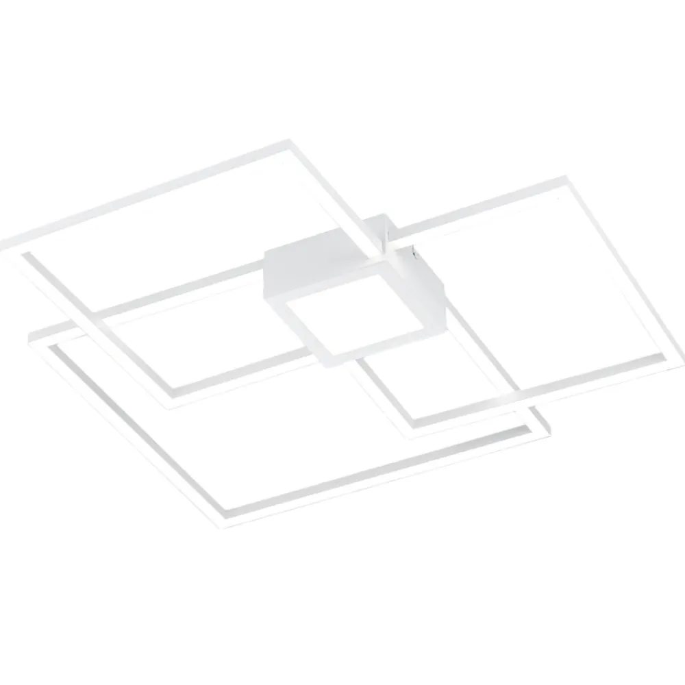Plafoniere Moderne-Selezionato da Mazzolaluce Plafoniera bianca quadrati led 4000k 38w moderna