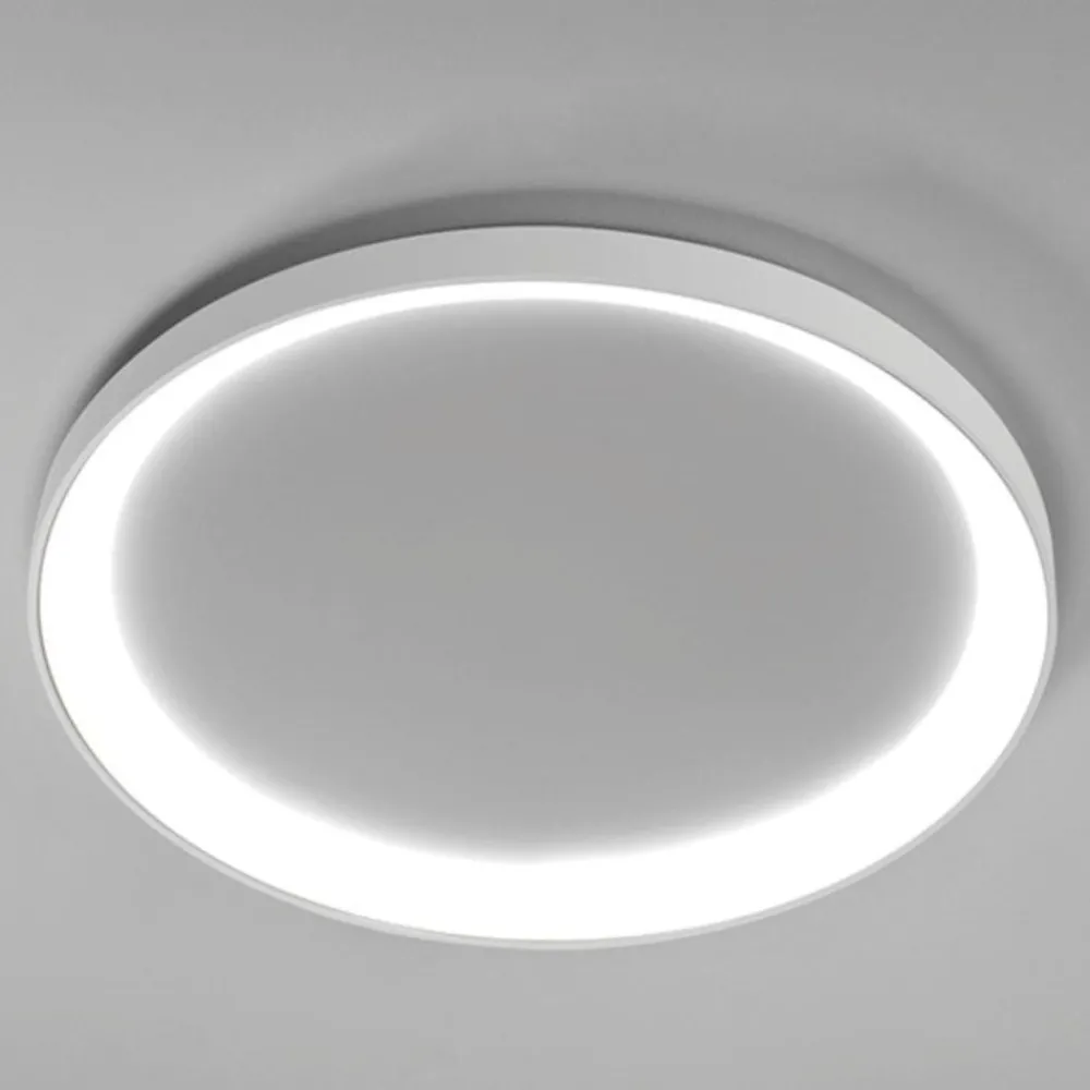 Plafoniere Moderne-Vivida International Plafoniera bianca rotonda 60cm led 60w 3000k 4000k vivida lifering-r