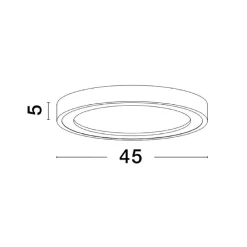 Plafoniere Moderne-Selezionato da Mazzolaluce Plafoniera bianca tonda led 30w 3000k moderna