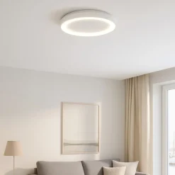 Plafoniere Moderne-Vivida International Plafoniera bianca vivida lifering 48w 3000k 4000k