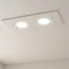 Plafoniere Moderne-Top Light Plafoniera bianco lucido rettangolare path