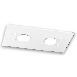 Plafoniere Moderne-Top Light Plafoniera bianco lucido rettangolare path