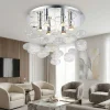Plafoniere Moderne-Selezionato da Mazzolaluce Plafoniera bolle di cristallo trasparente sospese 50cm