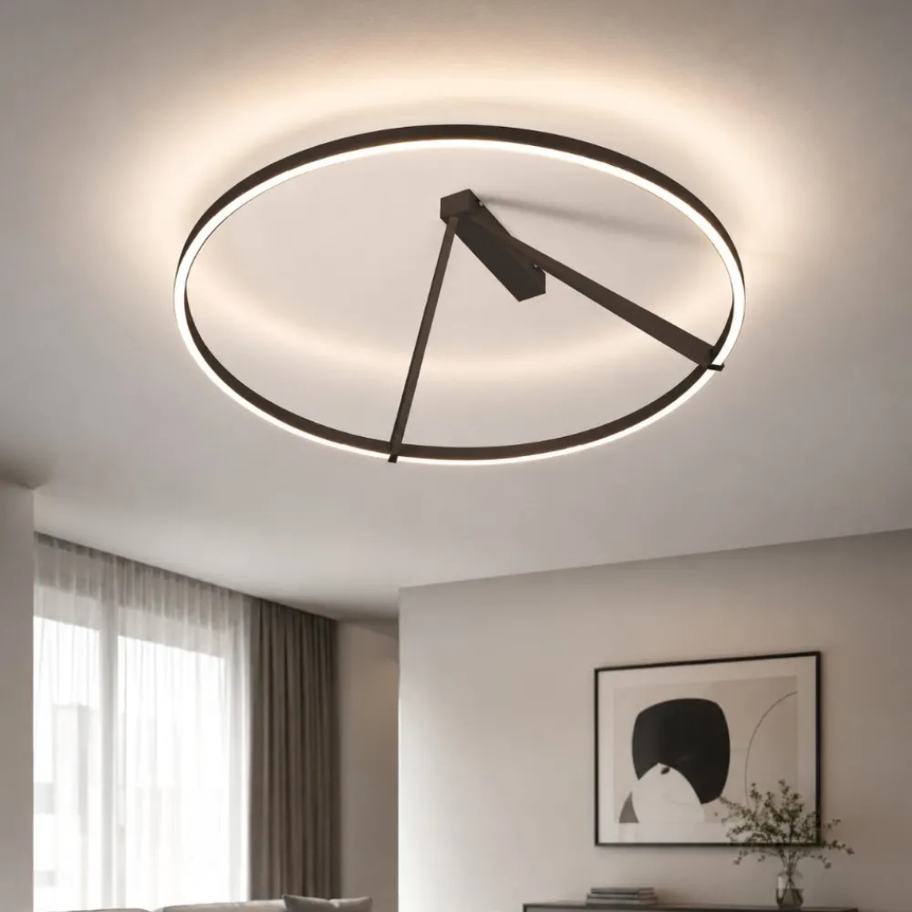 Plafoniere Moderne-Vivida International Plafoniera bronzo led 51w 3000k 4000k vivida meridiana