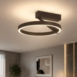 Plafoniere Moderne-Vivida International Plafoniera bronzo led 33w moderna 3000k 4000k vivida meridiana