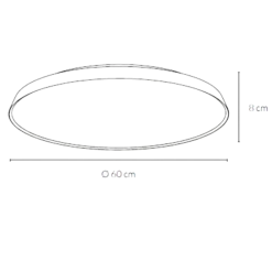 Plafoniere Moderne-Vivida International Plafoniera bronzo vivida pinco rotonda da cucina 50w 3000k 4000k dimmerabile