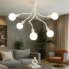Plafoniere Moderne-Perenz Illuminazione Plafoniera bulbo 5 luci bianca moderna