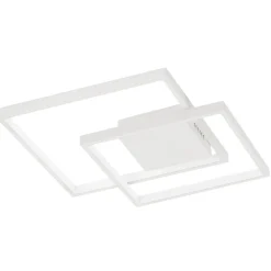 Plafoniere Moderne-Selezionato da Mazzolaluce Plafoniera camera da letto led design bianca dimmerabile 30w 3000k