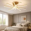 Plafoniere Moderne-Top Light Plafoniera camera da letto led 60w 3000k-4000k oro toplight tornado