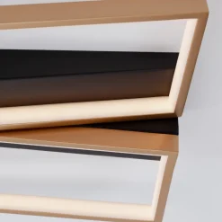Plafoniere Moderne-Selezionato da Mazzolaluce Plafoniera camera da letto neo oro led 28w 3000k dimmerabile design