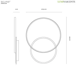 Plafoniere Moderne-Vivida International Plafoniera camera da letto vivida eclipse2 bianca led 50w 3000k 4000k