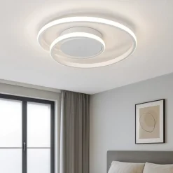 Plafoniere Moderne-Selezionato da Mazzolaluce Plafoniera camera da letto 22w 3000k bianca dimmerabile